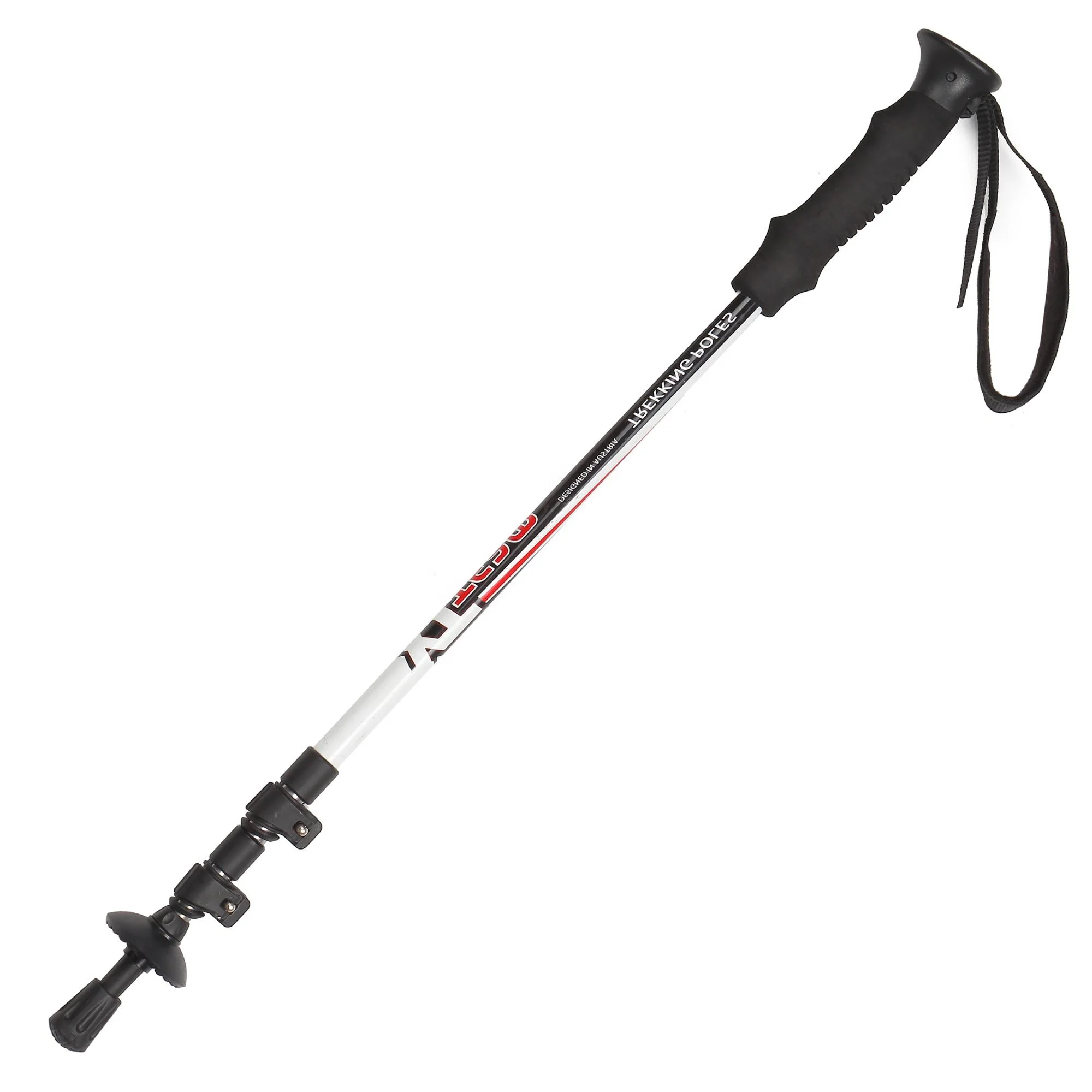 Amazon No.1 For Senior Aluminium 6061 carbon fiber lightweight Stretchable external lock Camping trekking poles