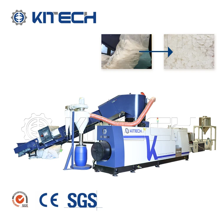 Self-clean Automatic Laser Filter Packaging Film Recycling Water Ring Plastic Pelletizer Machine