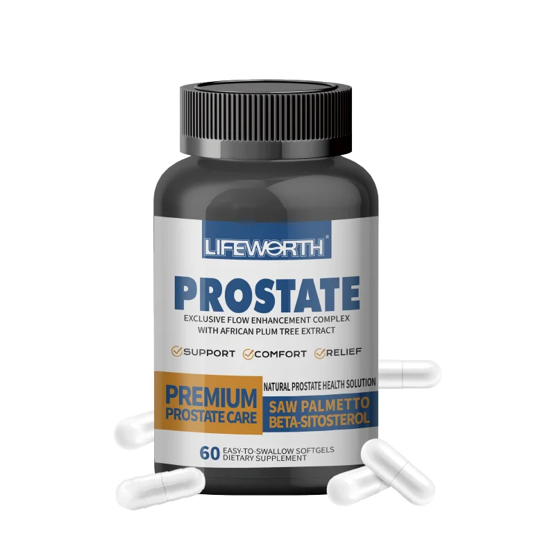 LIFEWORTH Ultra Prostate Formula saw palmetto for men pygeum, stinging nettle root, lycopene for prostate function