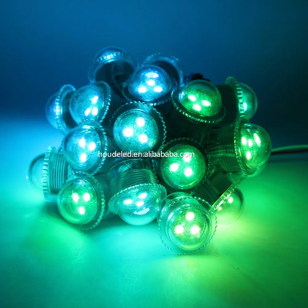 DC12V водонепроницаемый умный RGB цифровой светодиодный пузырь 26 мм 3 светодиода smd5050 пиксельный свет Полноцветный адресный