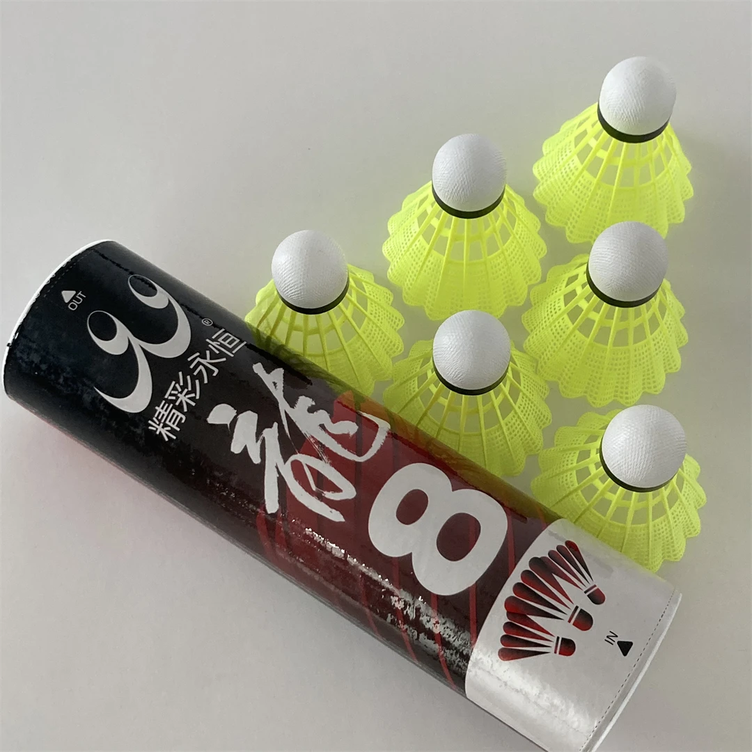 Cheap Customized Nylon Shuttle EVA Cock Sports High Speed Shuttle Cock Stability And Durability Practice Badminton