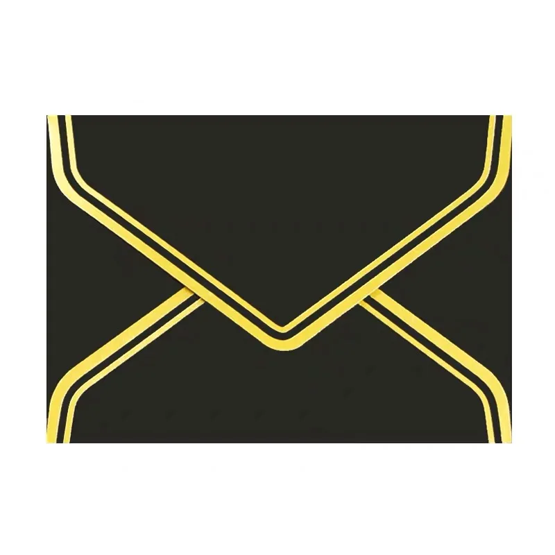 High quality Custom transparent white butter paper envelope for gift card packaging