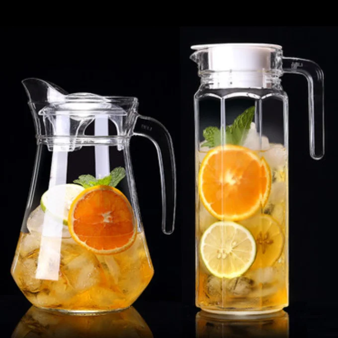 1000ml -1500ml Water Pitcher Glass Pitcher With Lid Drinking Glass Pot