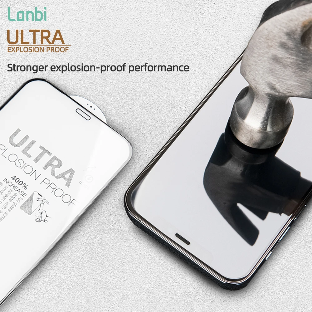 Wolf King For iPhone 14 12 13 Pro Max Phone Screen Glass Dust-proof Tempered Protective Glass Screen Protector