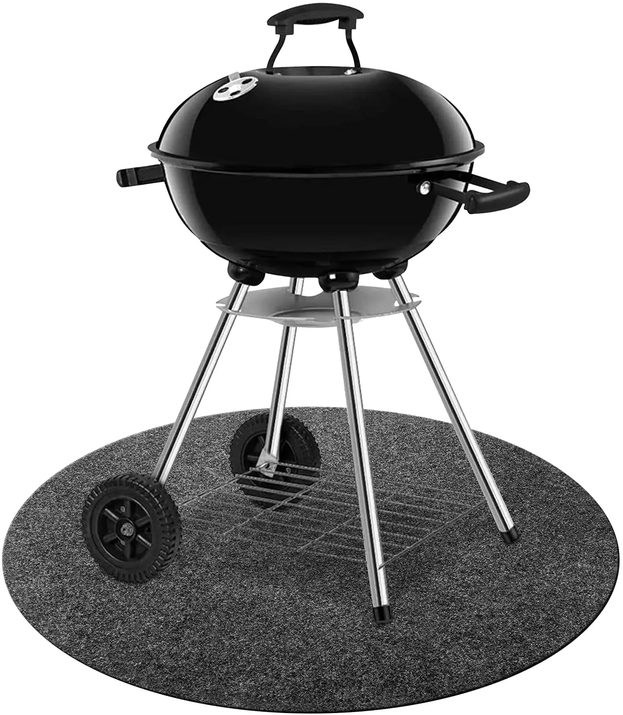 Gas Grill Mat for Gas Deck Absorbent Lightweight Washable Floor Mat for Protective Floor BBQ outdoor liner