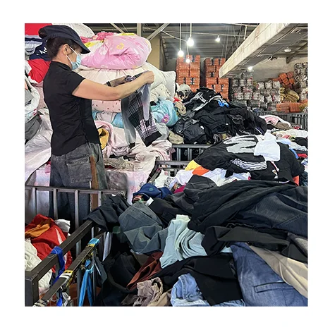 ukay ukay bales women high quality clothes secondhand lady clothing bundle thrift ladies cotton square wide-leg pants for sell