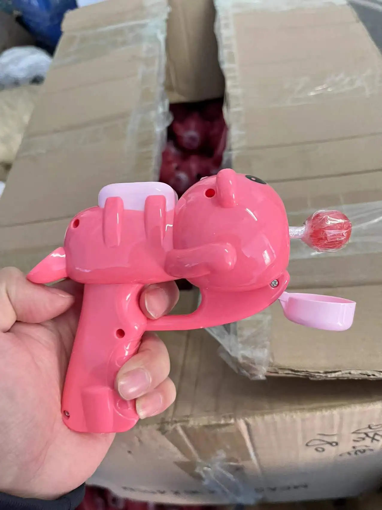 Shantou Factory Price Lovely Kids Candies Lollipop Gun For Plastic Candy Sweet Toys