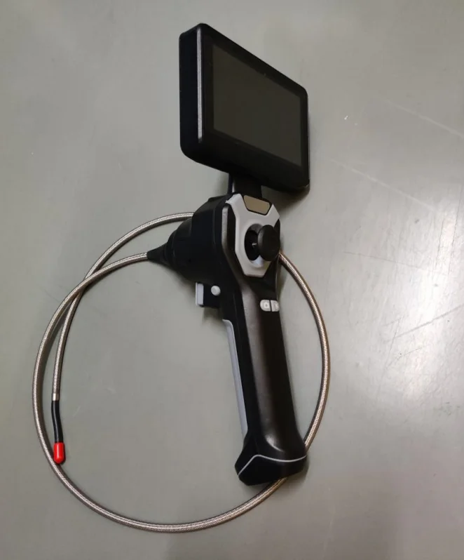 6mm industrial articulating endoscope snake camera with 4.5 inch monitor, 1m probe lens, 32GB SD card
