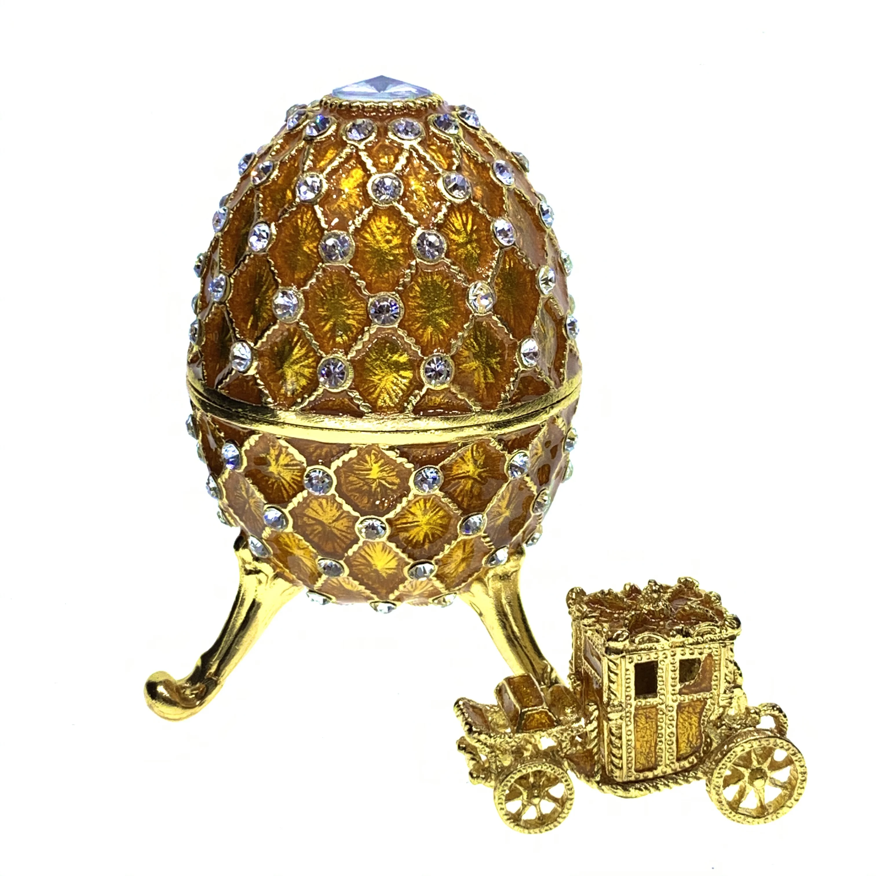 QIFU High quality metal elegant gift faberge egg