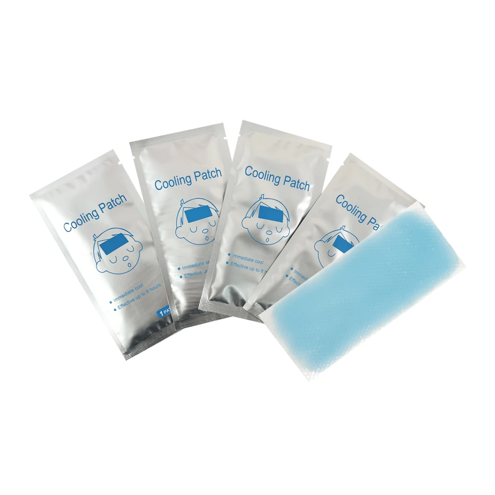 40 Sheets cooling gel patches cooling forehead strips cooling gel sheet for kids adult
