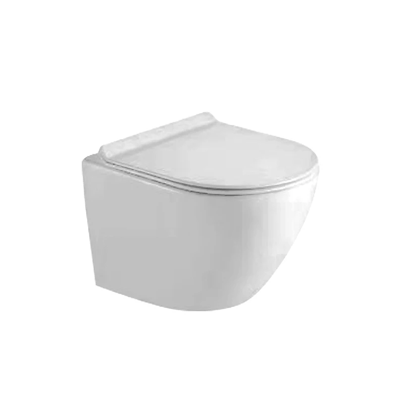 Rimless Wall Mounted Toilet Floating Toilet Wc Round Shape Europe One Piece Modern Radiator Ceramic Hotel 5 Layer Carton 5 Years