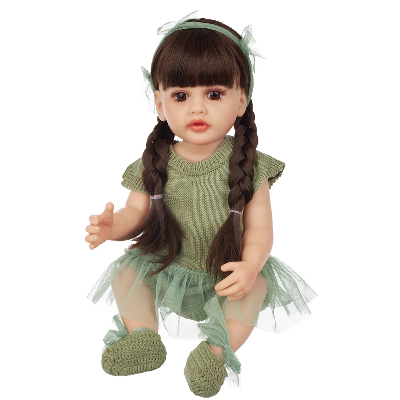 Blue Color Ofertas Squishy Activar Silicona Suave Lavable Doll Full Silicone Body Baby Girl Reborn Dolls
