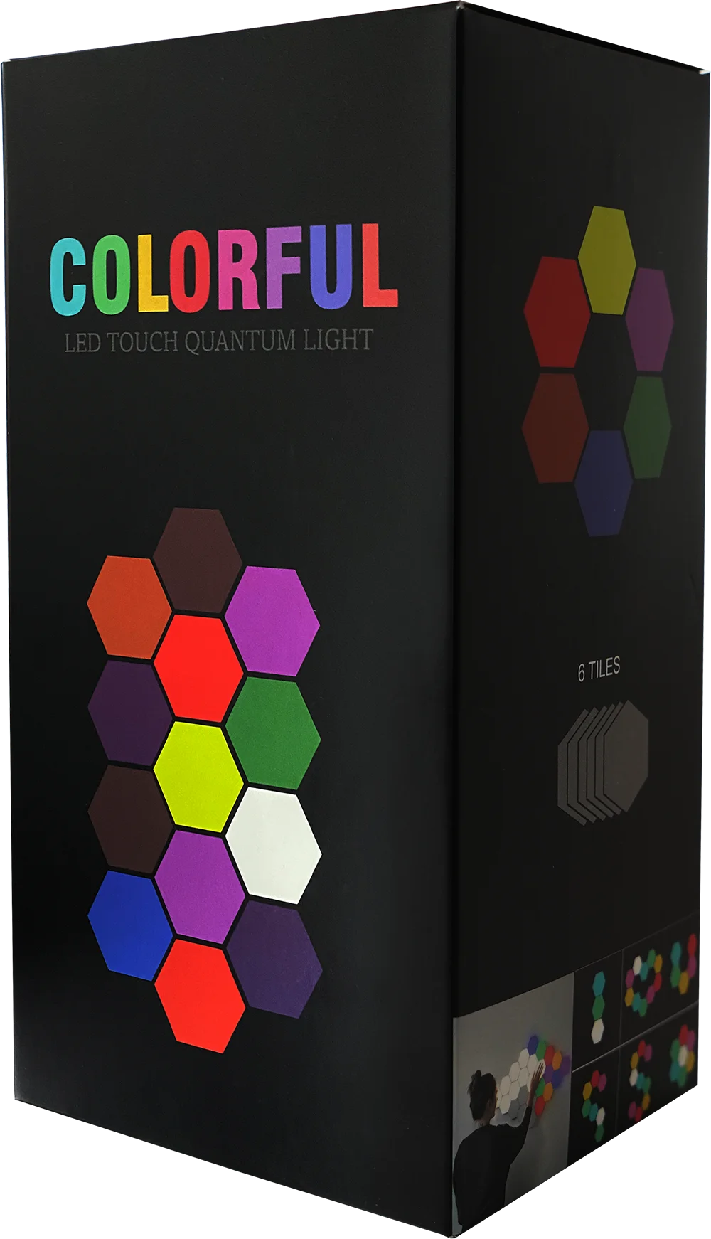 Hot Sale Touch Sensitive Hexagon Light Rhythm Hexagon LED Light Magnetic Touch Wall Lamp Night Light