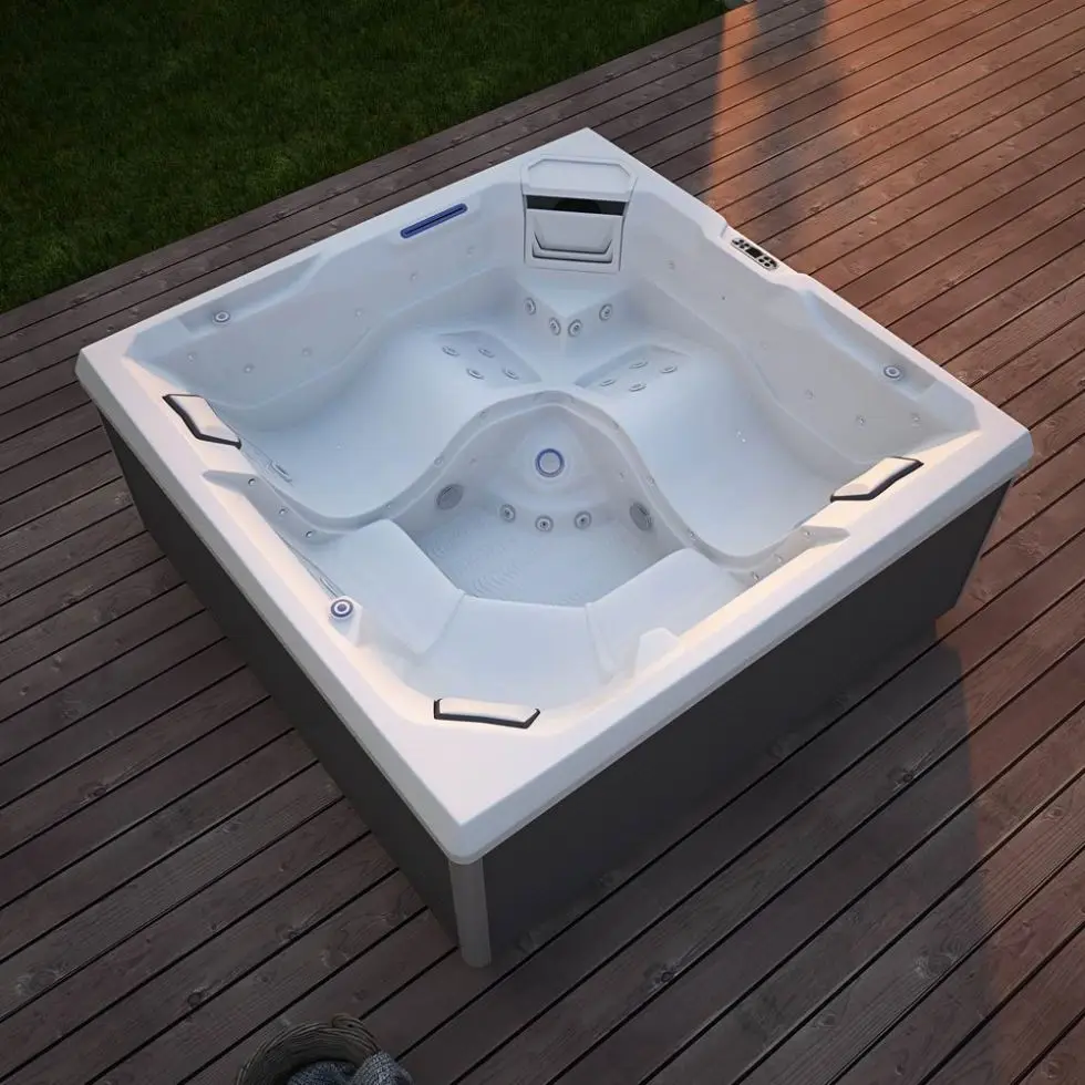 Hot Sale Modern Design Outdoor 5 Adults Spa Tubs Portable Acrylic Whirlpool Jacuzzi with Big Massage Jets for Soaking Hot Sale