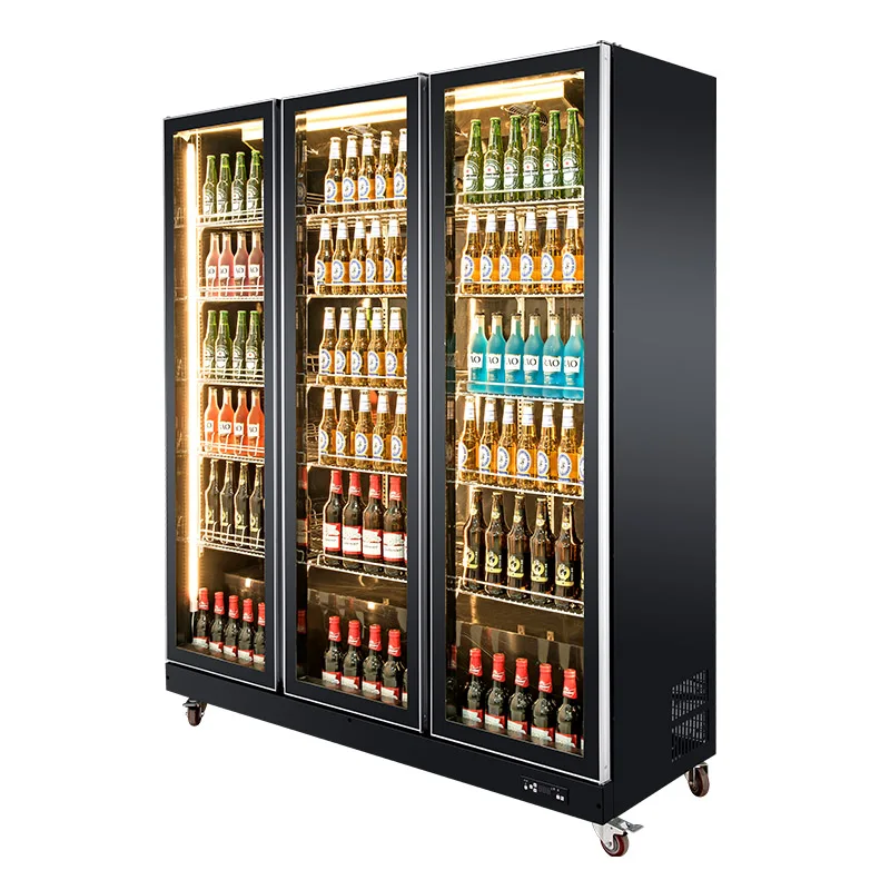 Vertical Pepsi Beverage Showcase Chiller Glass Door Fridge Refrigerator wine cooler showcase