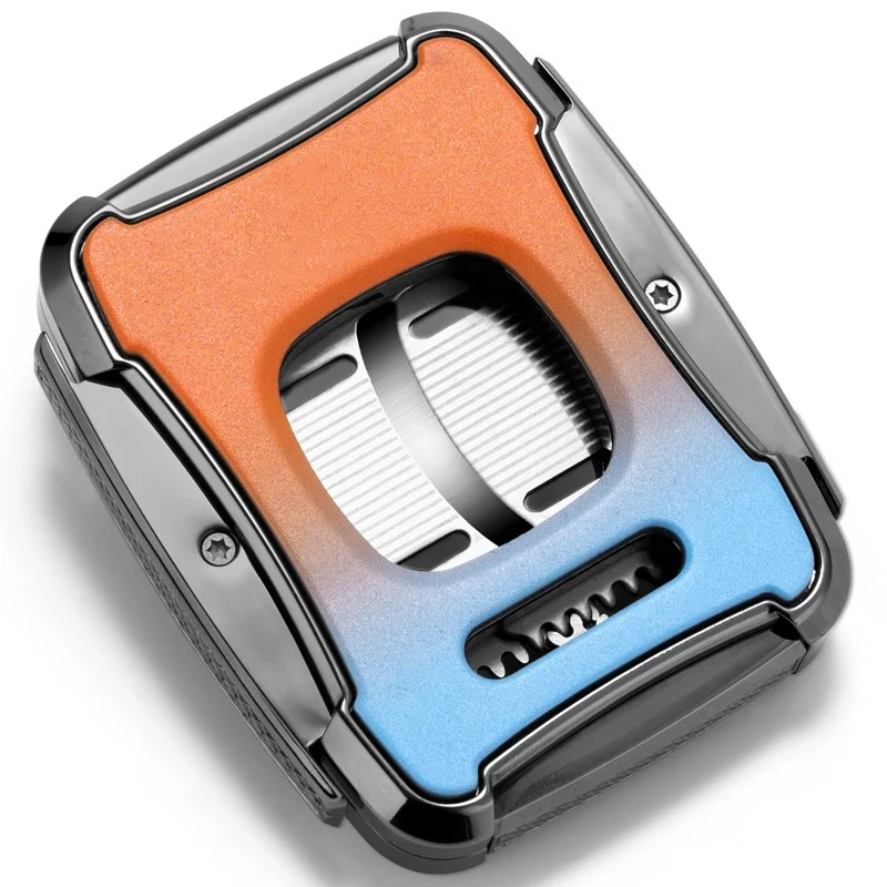 Premium Custom Logo Cigar Cutters Luxury Wooden Lighter Punch Scissors with Stainless Steel Leather Plastic Cigar Accessories