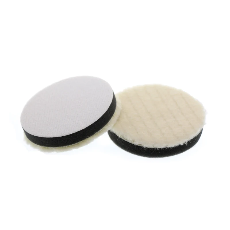 80mm Short nap car wool buffing pad striped polishing wool pad