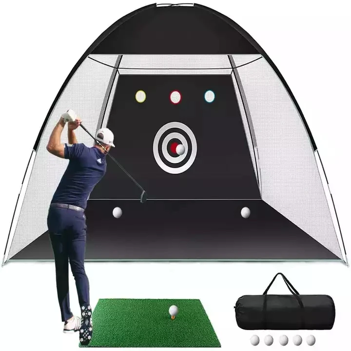 Portable Golf Hitting Net Outdoor Golf Practice Indoor Swing Training Aids Driving Hit 3m Golf Net