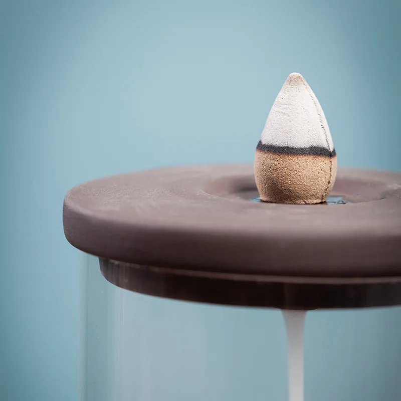 Hot Sale Ceramic Aromatherapy Burning Smoke Waterfall Incense Holder Backflow Incense Burner