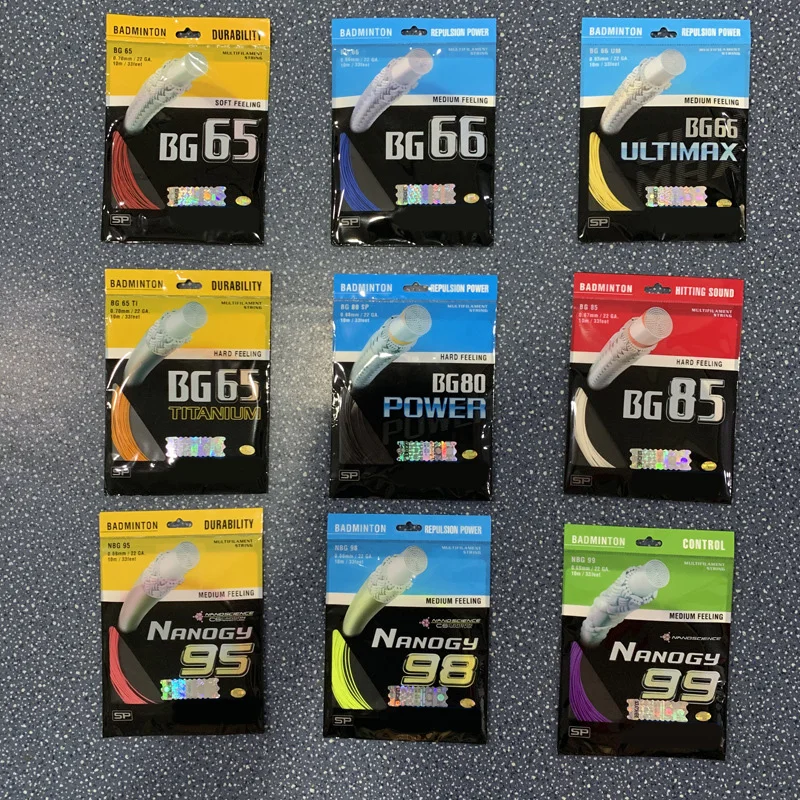 Manufacturer badminton racquet line network cable offensive elastic resistant to play professional feather0.7MM*10M