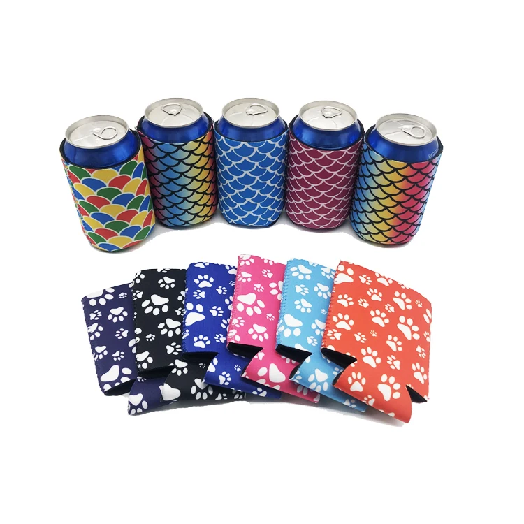 Wholesale 12 oz Printed Neoprene Standard Can Coolers