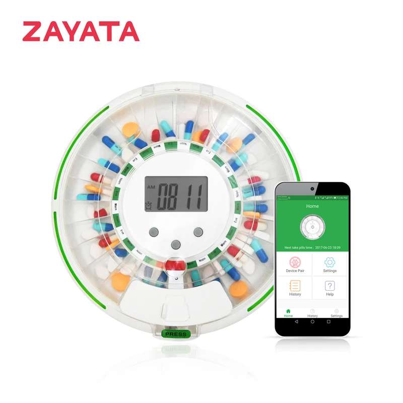 
Wholesale Monthly or Weekly Pill reminder App connected pill Dispenser 
