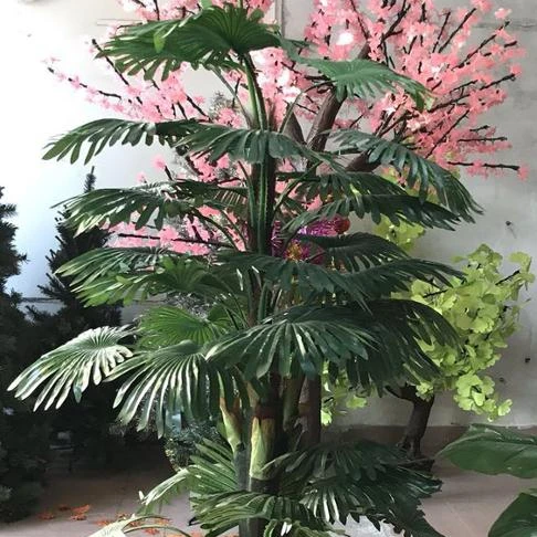 Custom make weather resistant backyard fake artificial palm tree decor