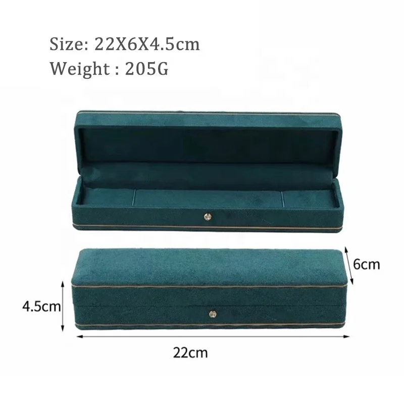 Blue Green Gold Buckle Square Velvet Love Ring Box Retro Wedding Ring Box Proposal Jewelry Packaging Gift Box