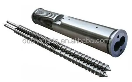 45 twin double screw barrel for Weber pvc upvc cpvc extruder