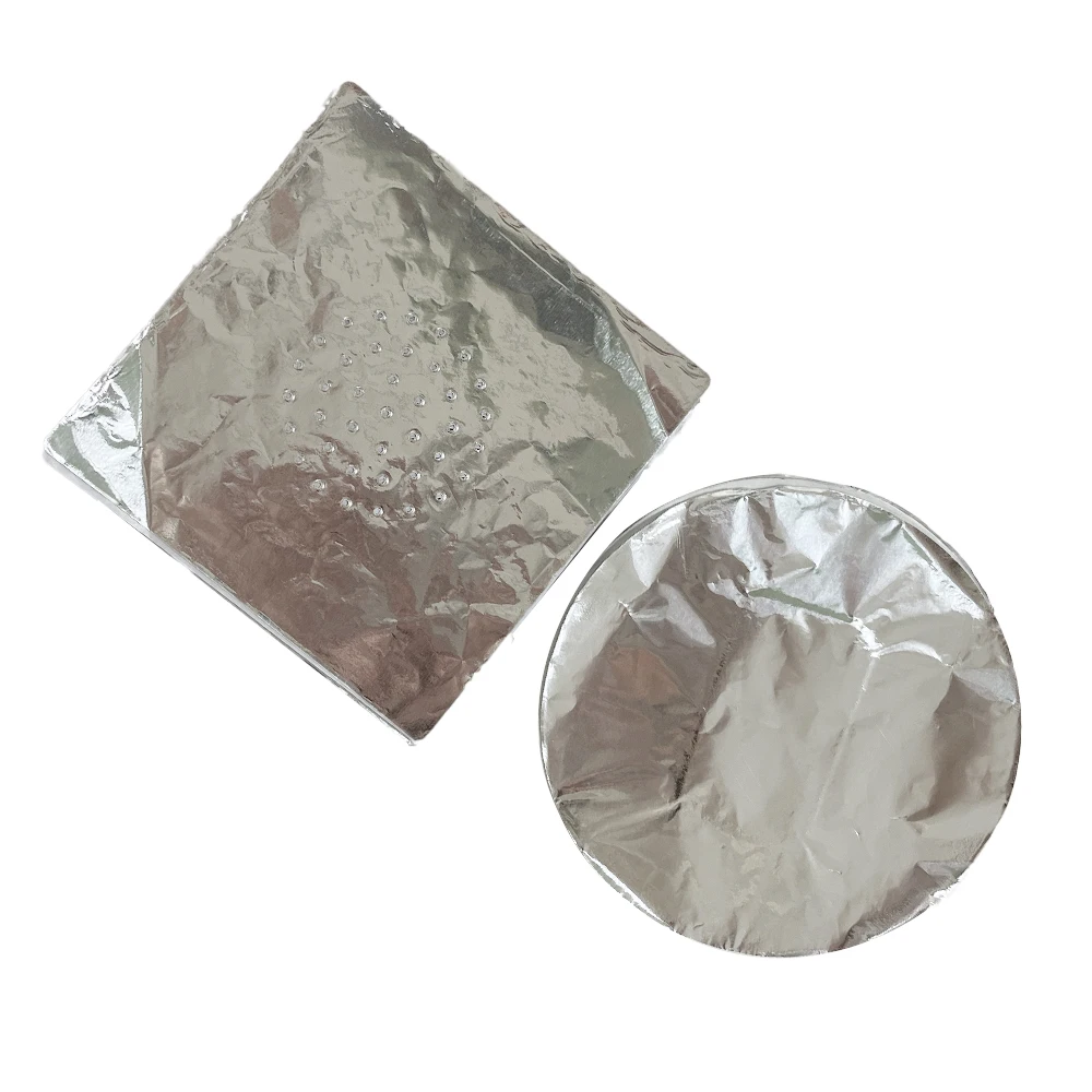 Customized Size High Temperature Resistant Food Grade Aluminum Foil Sheet For Hookah With Hole