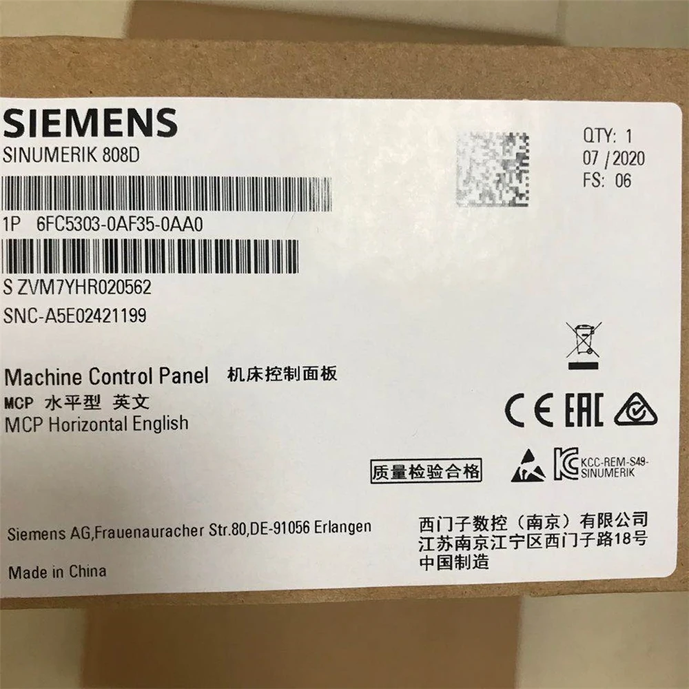 Siemens 808d SINUMERIK 808D Machine control panel 6FC5303-0AF35-0AA0, sinumerik 808d 6fc5303-0af35-0aa0 in stock