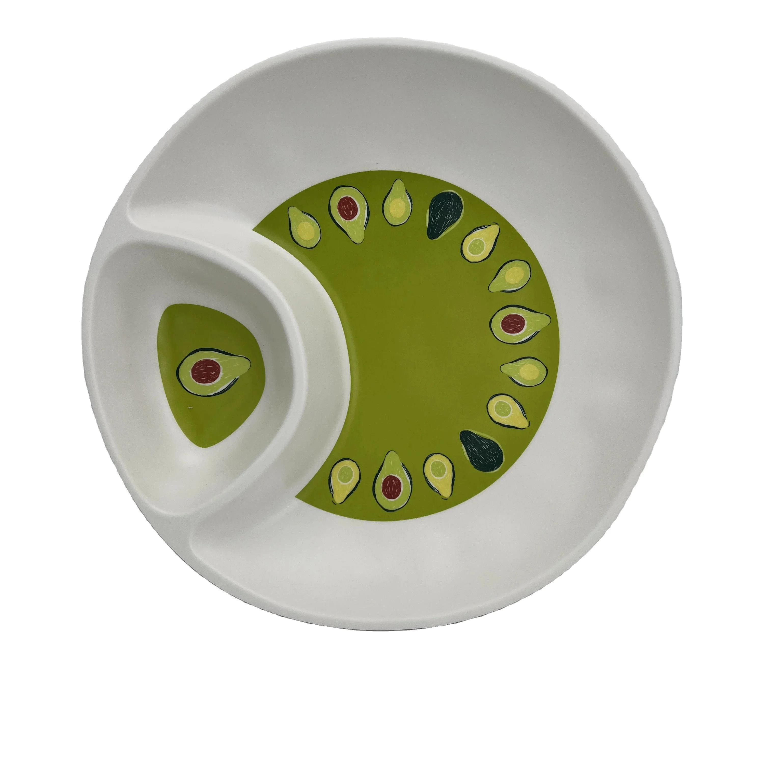 Factory Supply Customized  melamine ware Wholesale Melamine round tray melamine tray for chip dishwasher safe