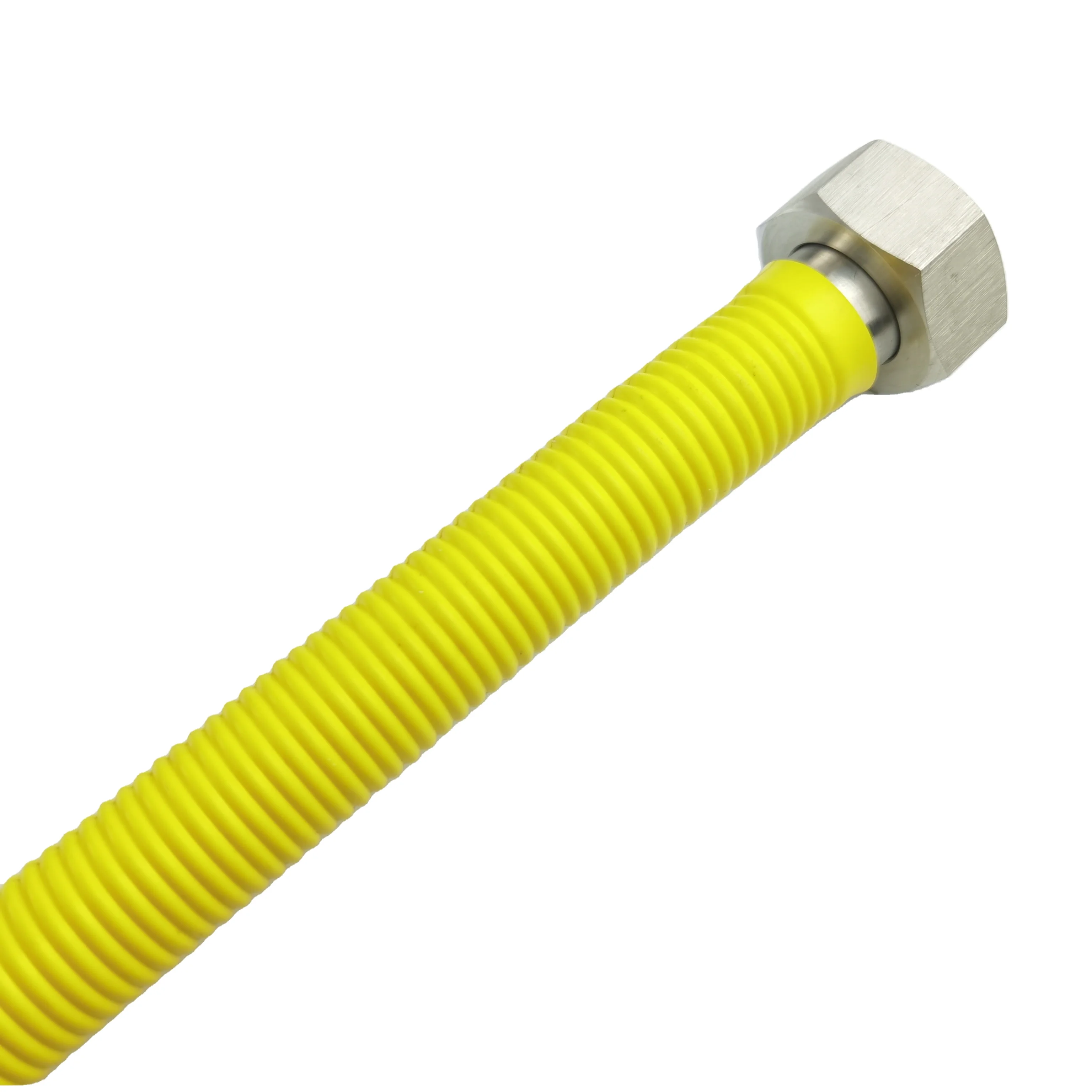 Stainless steel corrugated heat shrinkable hose extensibable