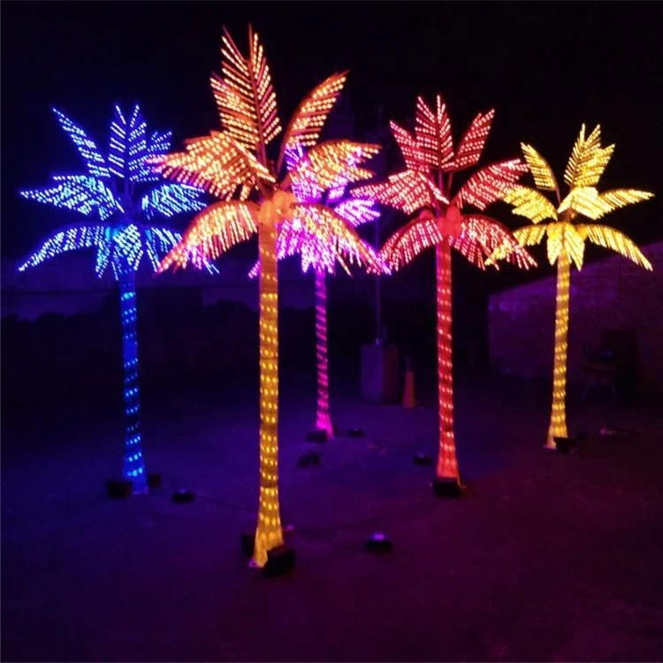 wholesale tops refulgix led tabletop bonsai tree light touch swift coconut tree module for garden landscape led hug tree light
