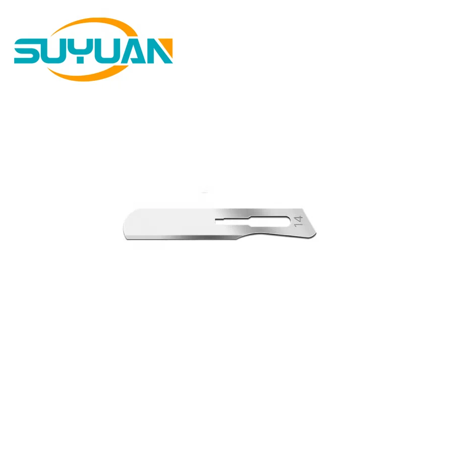 Sterilized Stainless/Carbon Steel Surgical Blade 14 Scalpel Dermaplaning Blade 14