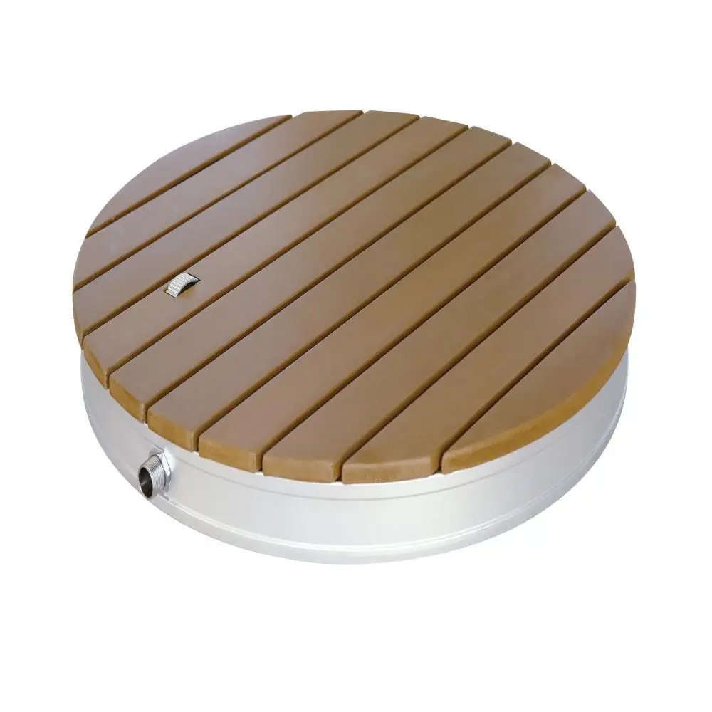 Modern Outdoor Furniture Garden Square Base Wood Outdoor Shower