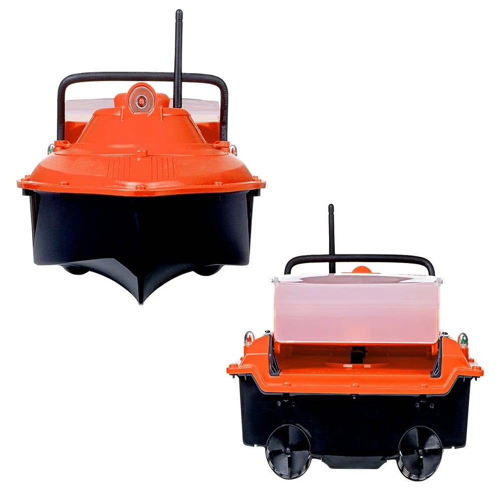 Russian Warehouse JABO2BG-7.4V10A*2+Backpack Orange  GPS Auto navigation fish finder bait boat  delivery Store 16 points