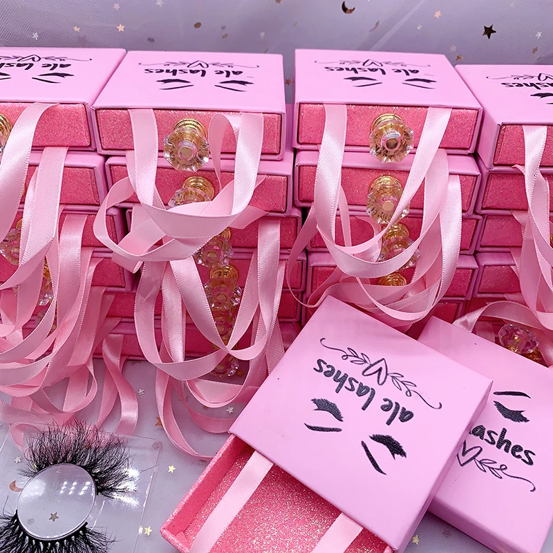 handmade luxury wholesale custom full strip raw mink lashes strips short private label  wholesale size variety