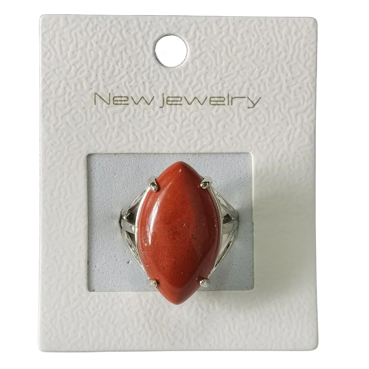 Wholesale Vintage Horse Eye Jewelry Rings For Women with Natural Red Jasper Colored Stone Wedding Jewelry Rings