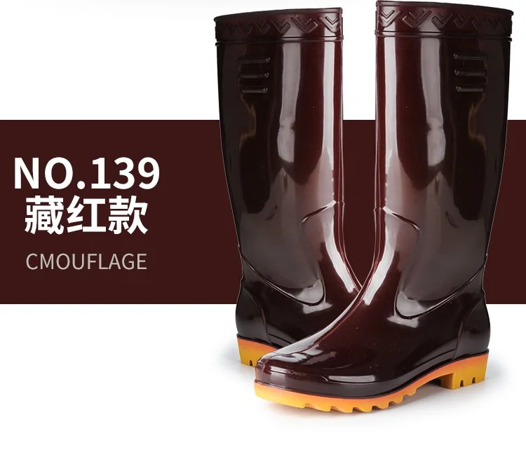 
Pvc Shoe for Men Design Your Own Long Cheap Red without lining transparent Waterproof Rain Boots 