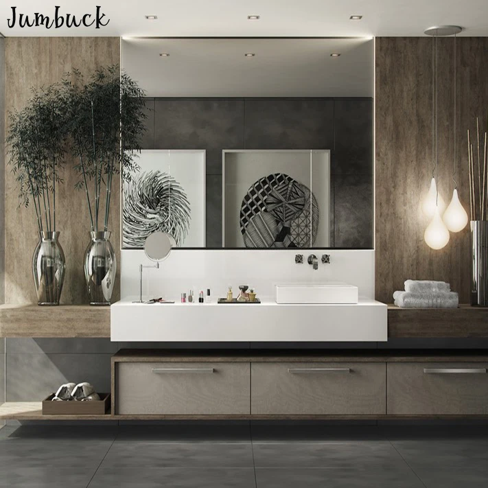 
 Небольшой шкаф под раковину или раковину для ванной комнаты с текстурой древесины  