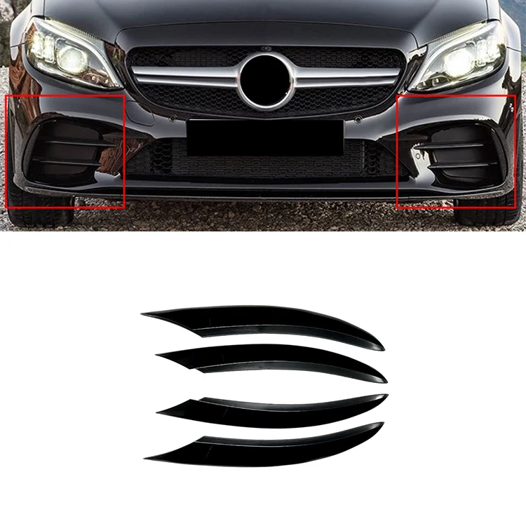 Car Accessories  Auto Parts AMG Front Grille Flag Sticker Cover Body Kit For Mercedes Benz C Class C200 C260 W205 2019+