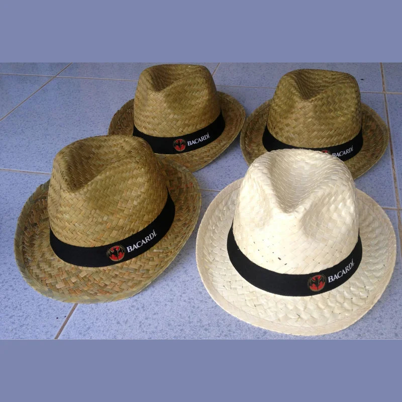 Cheap palm straw mexican sombrero hat cowboy floppy hat for summer