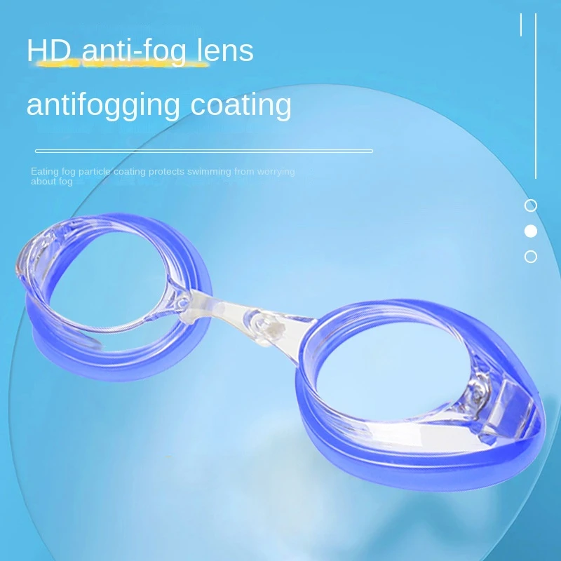 Prescription Swimming Goggles Transparent Universal Myopia Anti-fog Silicone Professional Competition Children Adult for Kids Hd