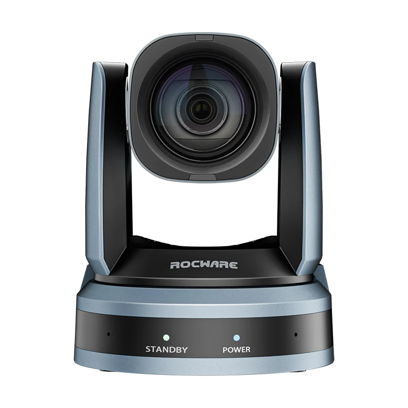 Rocware broadcast video conference system ptz camera usb camera  hd 1080p joystick controller live streaming camera with NDI|HX2