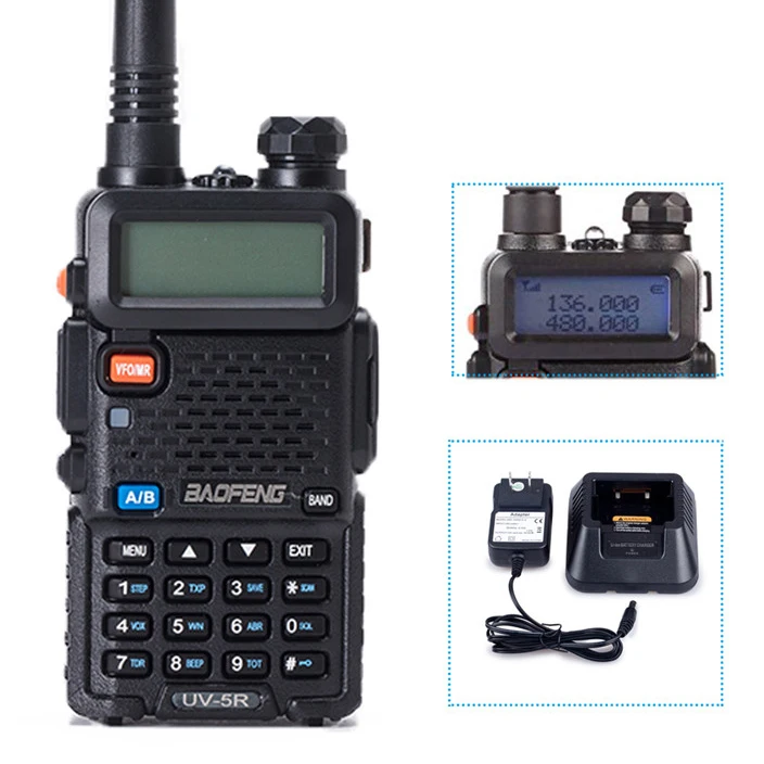 Оригинальный Baofeng UV-5R 8 Вт Dual Band иди и болтай Walkie Talkie “иди и высокая выходная мощность Ham двухстороннее радио УКВ/UHF Портативная радиостанция