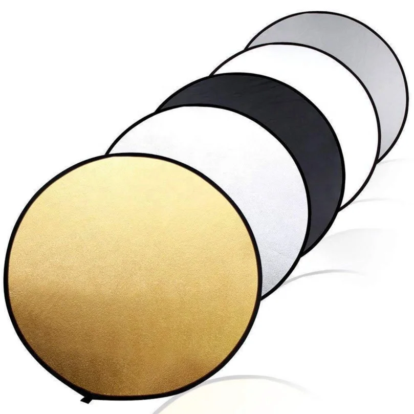 Takenoken 5-in-1 Portable Collapsible Circle Light Multi Color Photo Reflector with Bag for Studio Photography and Outdoor Light