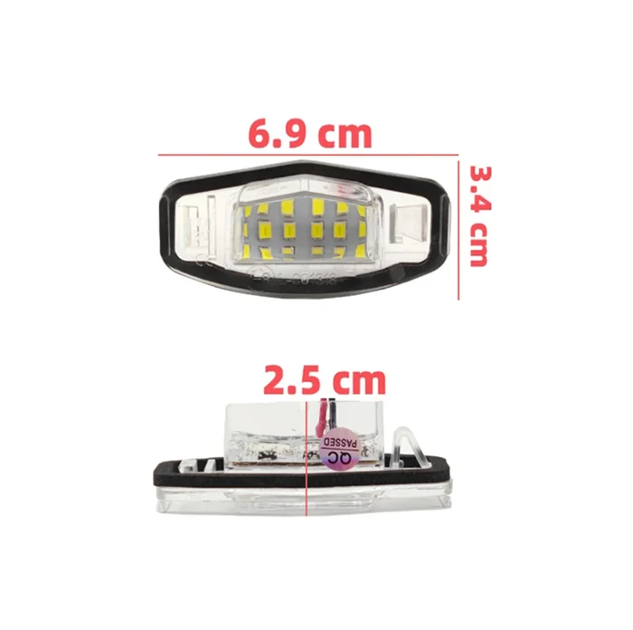 LED Number Lamps License Plate Light For Honda Civic Accord Acura MDX RL TL TSX RDX ILX