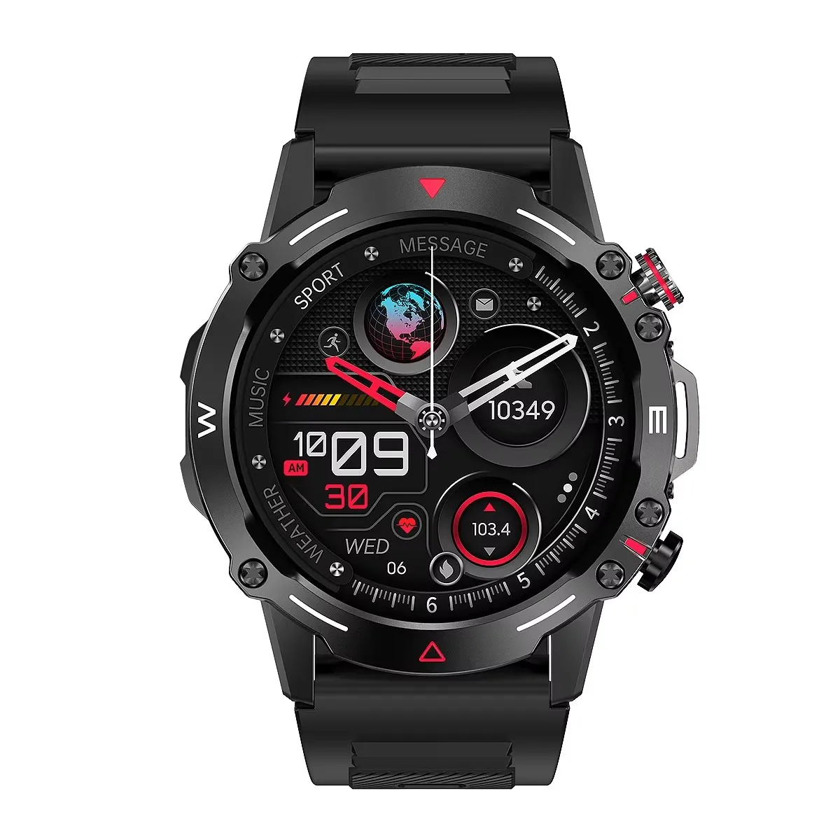 1.43-inch Amoled 2024 Sports smart Watch HK87 Watch BT Call Blood Oxygen 410mAh Large battery Reloj Smartwatch