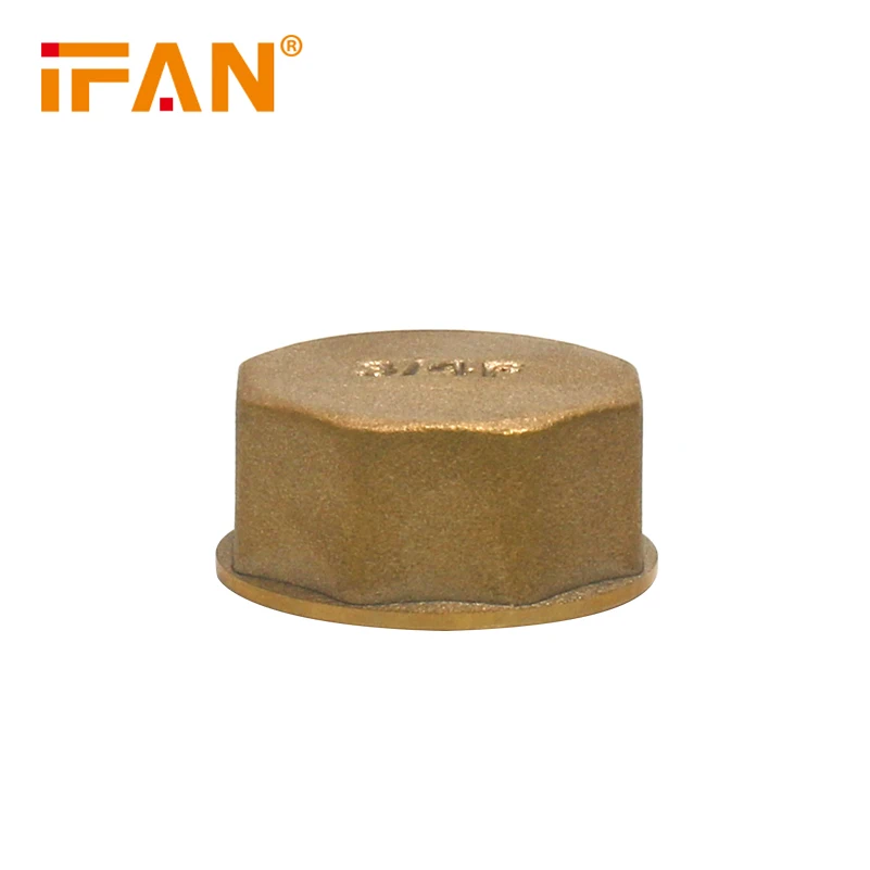 IFAN Factory Supply Water Tube Plumbing Fitting Copper Plug Brass Pipe Fittings Copper Female Thread Brass Fitting